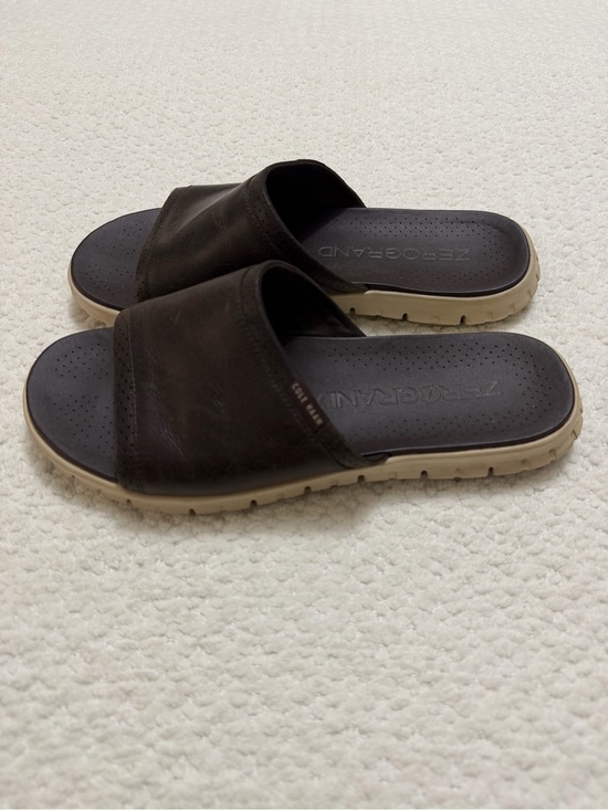 Cole Haan Brown Leather Slip On Sandals Men’s Size 11 main image 3